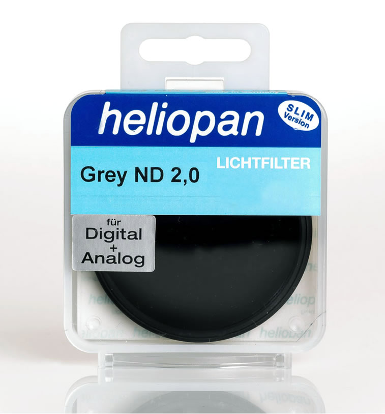 ND2 Heliopan Graufilter 2092 6,6 Blenden =100x ND 2,0 Ø 82 x 0,75 mm 