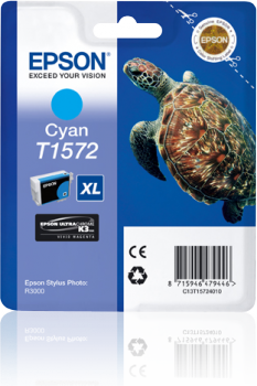 Epson cartouche encre K3 pour Epson Stylus Photo R3000  -   cyan T1572