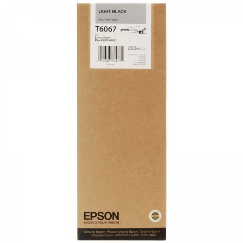 Epson T6067 für Epson Stylus Pro 4800/4880 • Light Black (220 ml)