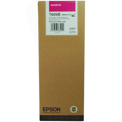Epson T606B pour Epson Stylus Pro 4800 • Magenta (220 ml)