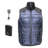 COOPH Heatable Reversible Padded Photo Vest incl. powerbank & Bluetooth • Navy/Anthracite • L