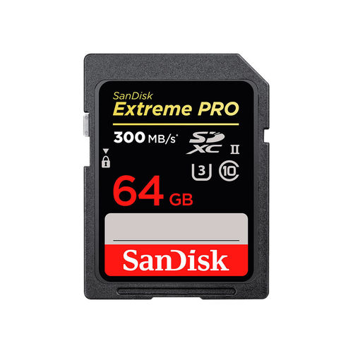 SanDisk Extreme PRO SDXC 64GB 300MB/s UHS-II