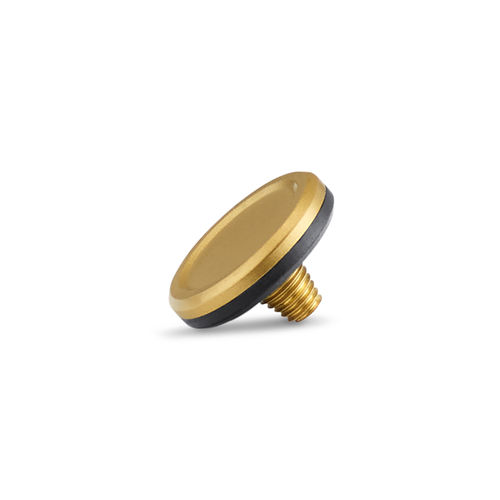 Leica Soft Release Button, brass, blasted finish