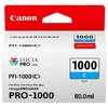 Canon cartouche encre PFI-1000 pour ImagePROGRAF PRO-1000  -  Cyan PFI-1000 C