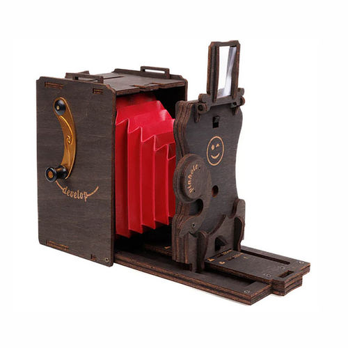 Jollylook Pinhole Mini DIY Camera Kit - Stained Brown